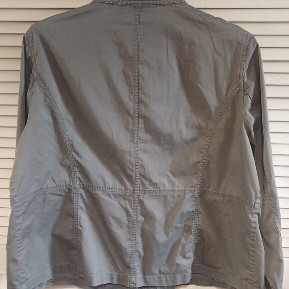 Talbots Womens Gray Button-Up Jacket Size 20W Classic - Picture 3 of 5